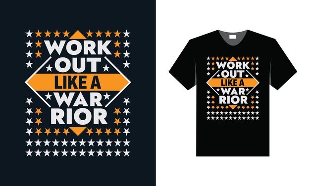 El mejor diseño de camiseta de tipografía para la motivación e inspiración del gimnasio y el fitness