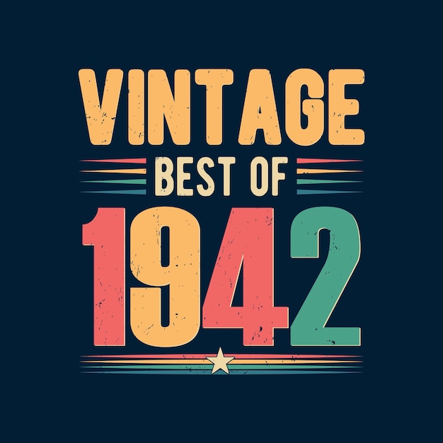 El mejor diseño de camiseta vectorial de 1942