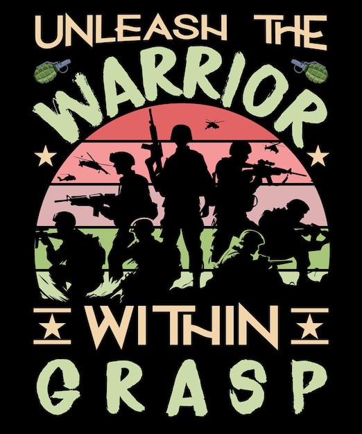 El mejor diseño de camiseta para veteranos del ejército