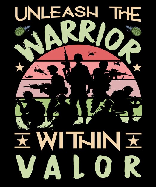 El mejor diseño de camiseta para veteranos del ejército