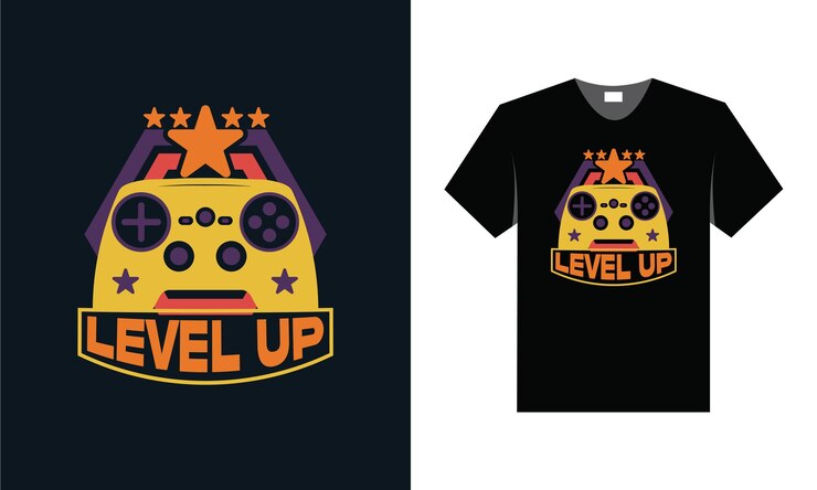 Vector el mejor diseño de camisetas de juegos retro para la inspiración de los jugadores.