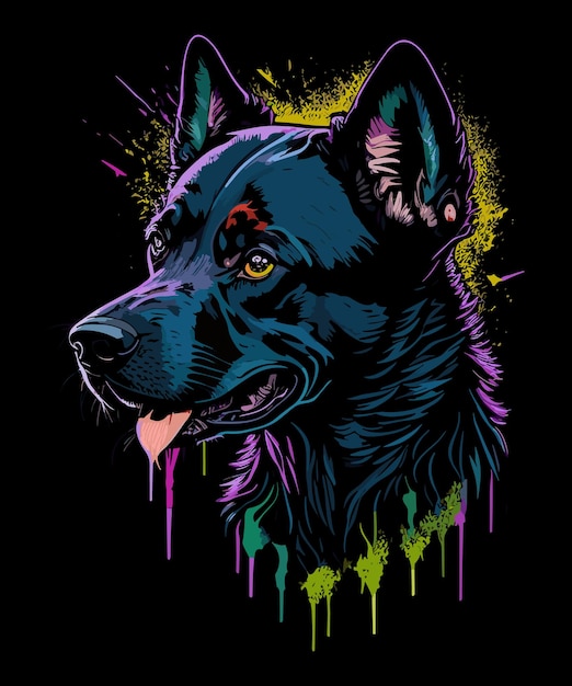 Mejor diseño e ilustración de camiseta de perro