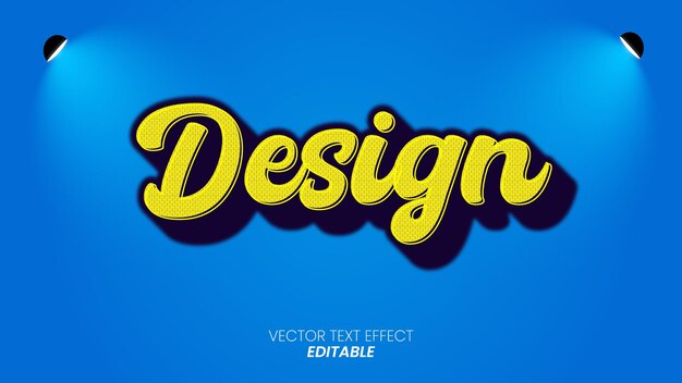 Vector mejor diseño de efectos de texto eps vectorial editable en 3d