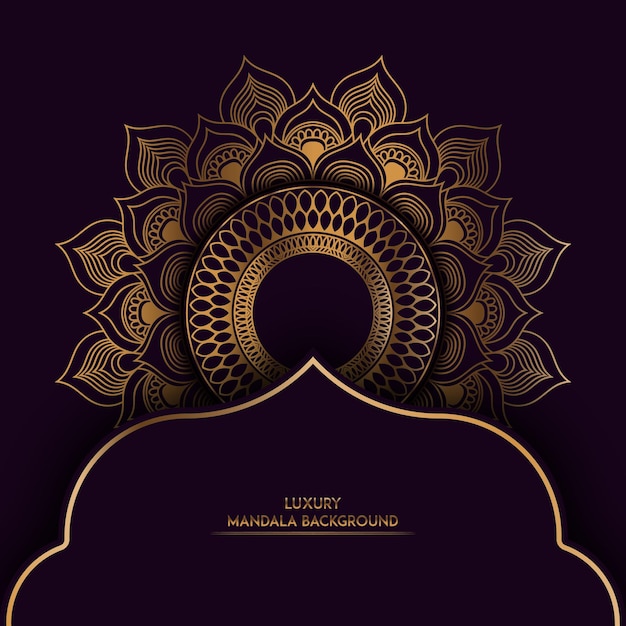 Vector el mejor diseño de fondo de mandala de lujo