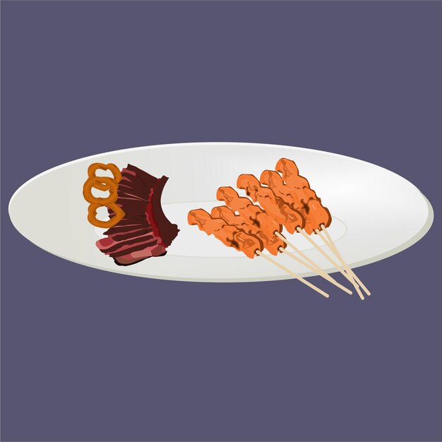 Vector mejor diseño de ilustración de búsqueda de comida asiática