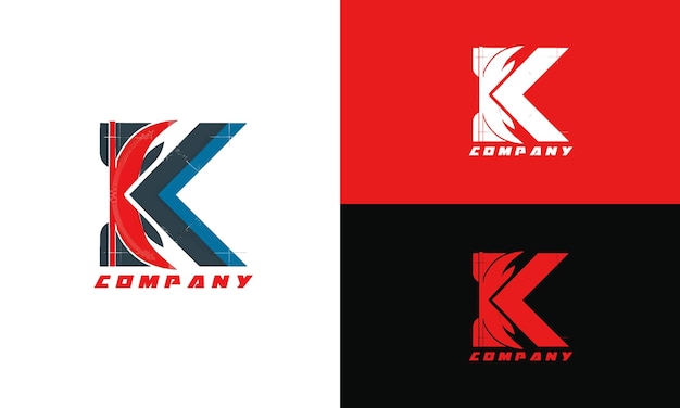 Mejor diseño de logotipo comercial diseño de logotipo de marca de la compañía logotipo de la letra K
