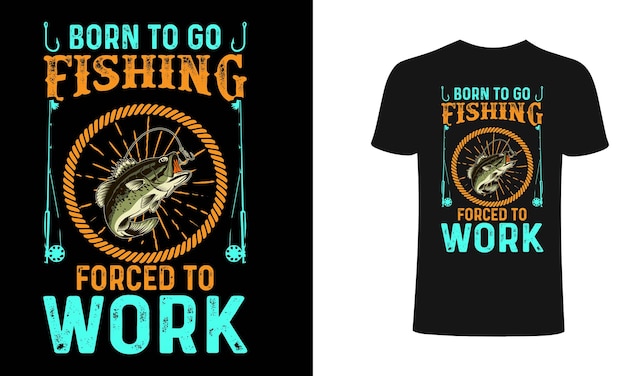 El mejor diseño y vector de camisetas de pesca.