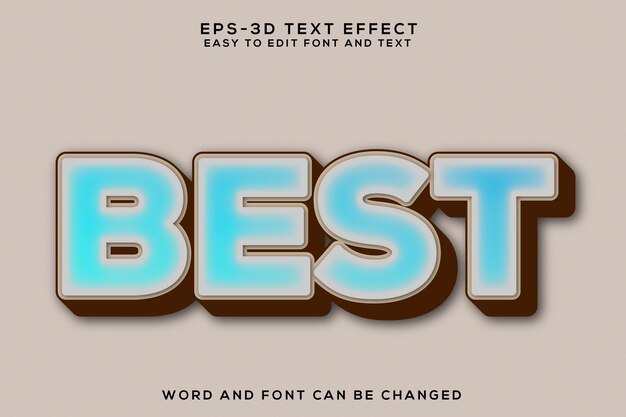 Mejor efecto de texto 3D