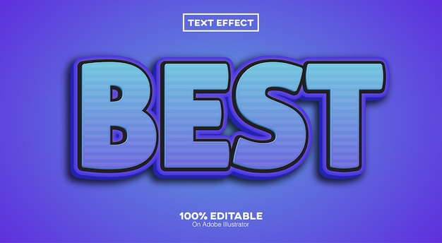 Mejor efecto de texto editable en 3D