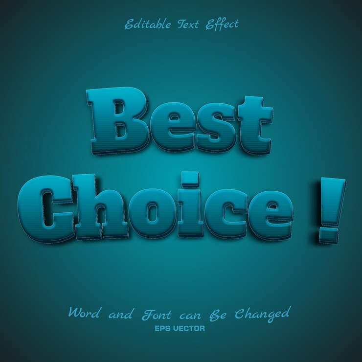 Vector el mejor efecto de texto editable con una hermosa combinación de colores para carteles o publicaciones en redes sociales