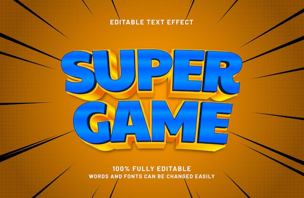 mejor efecto de texto editable para jugadores en el estilo de texto de juegos y niños