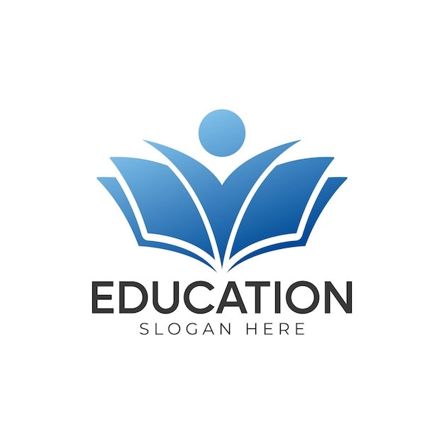 Mejor estudiante con el vector del logotipo del libro Template de diseño de concepto de diseño del logotipo de la educación Progreso y éxito del estudiante