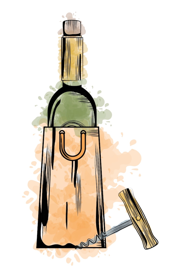Vector mejor etiqueta de botella de vino