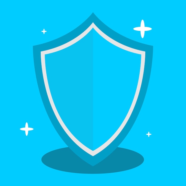 Mejor ilustración vectorial del logotipo del escudo de protección Icono del escudo Logotipo abstracto de la protección del escudo EPS