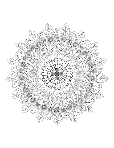 El mejor libro para colorear mandala de flores y mandala para adultos