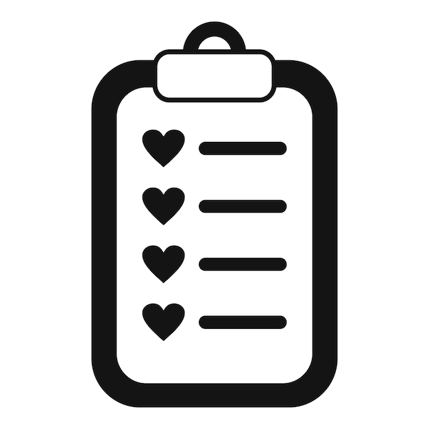 Mejor lista de deseos favoritos icono vector simple botón de agregar cuidado