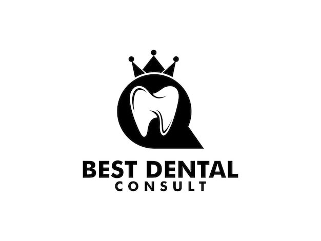 Mejor logotipo de consulta dental Crown o Royal Dental logo vector clínica dental logo inspiración