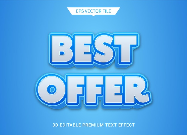 Mejor oferta efecto de estilo de texto editable 3d vector premium