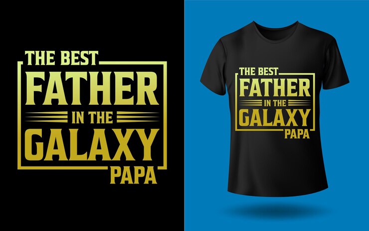 El mejor padre de la galaxia papá Diseño de camiseta del día del padre Plantillas