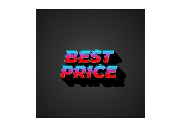 Mejor precio Efecto de texto en aspecto 3D con color llamativo