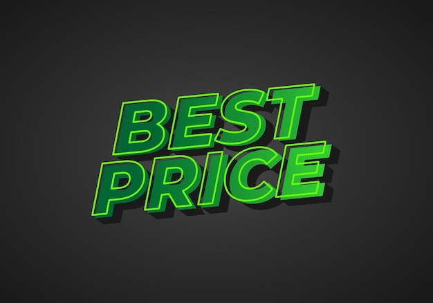 Mejor precio Efecto de texto en aspecto 3D con color llamativo