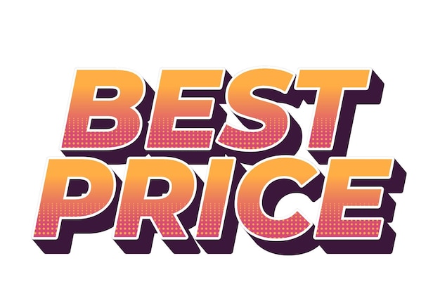 Mejor precio Efecto de texto en estilo 3D con buenos colores