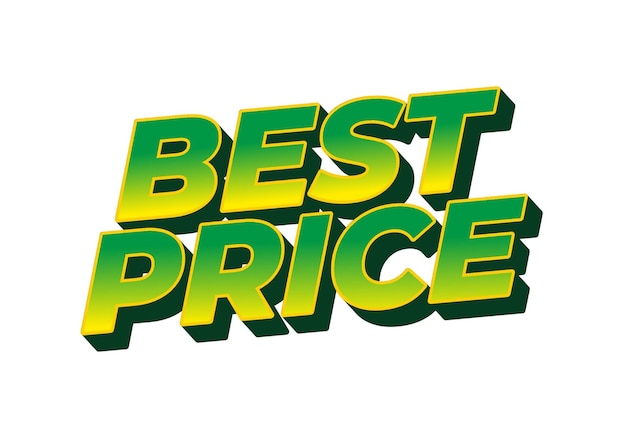 Mejor precio Efecto de texto en estilo 3D con buenos colores