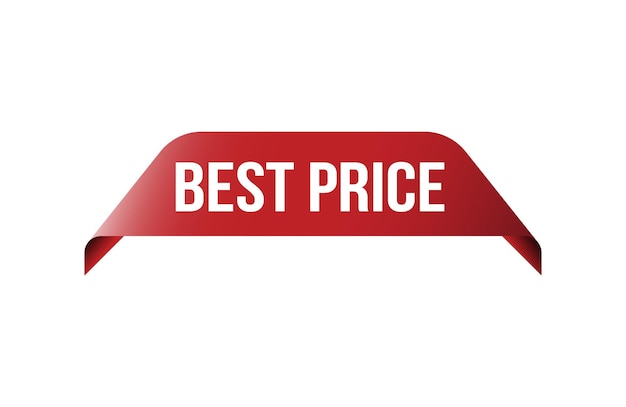 El mejor precio etiqueta de cinta roja pancarta Abre disponible ahora signo o etiqueta de mejor precio