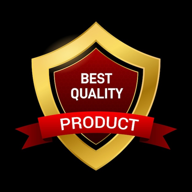 mejor producto de calidad diseño dorado ilustraciones vectoriales