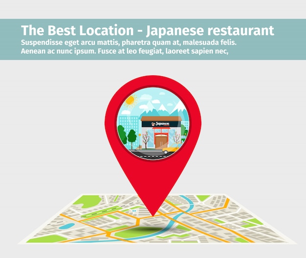 El mejor restaurante japonés de ubicación.