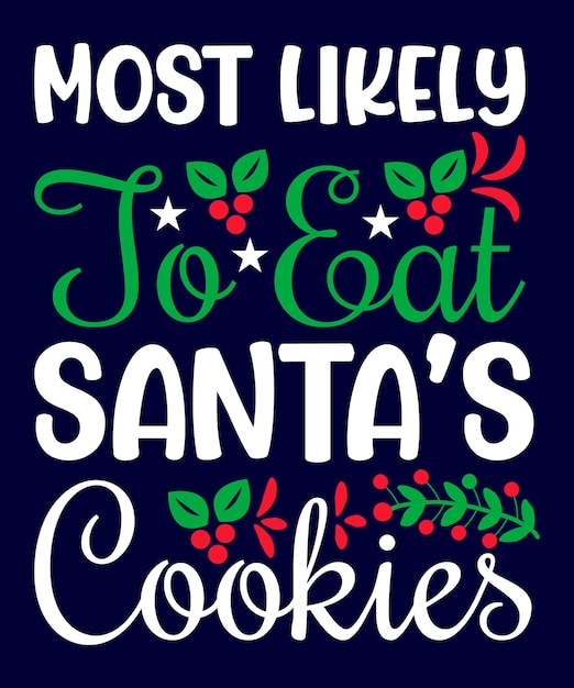 El mejor vector de diseño de camiseta de citas navideñas