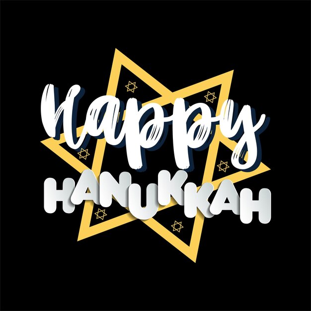 mejor vector de diseño de camiseta feliz hanukkah