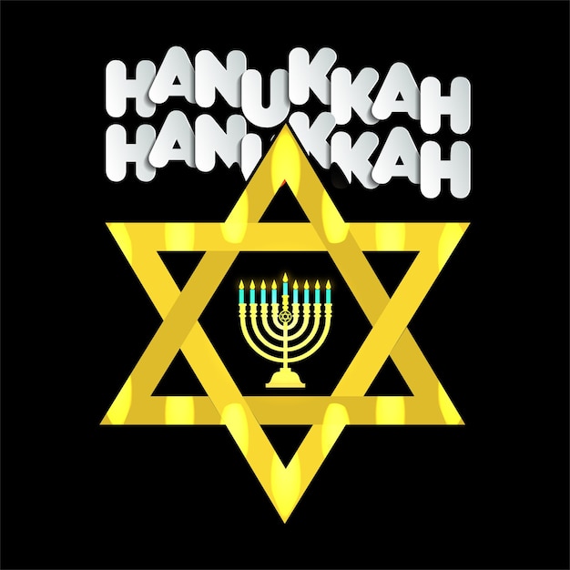 mejor vector de diseño de camiseta feliz hanukkah