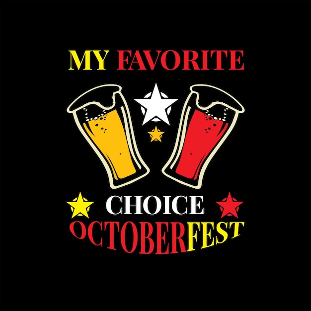 Mejor vector de diseño de camiseta feliz oktoberfest