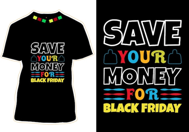 Mejor vector de diseño de camiseta de viernes negro
