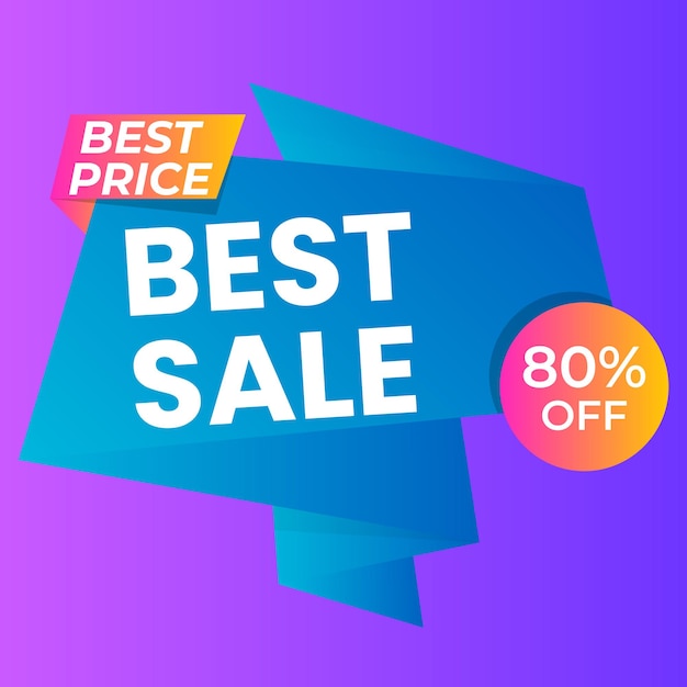 Mejor venta instantánea con fondo de gradiente abstracto hasta un descuento de hasta el 50 Promoción de descuento de diseño de banner