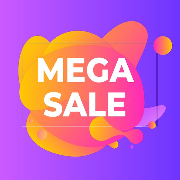 Mejor venta instantánea con fondo de gradiente abstracto hasta un descuento de hasta el 50 Promoción de descuento de diseño de banner