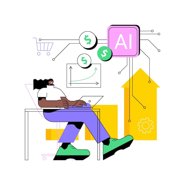 A mejora de las previsiones de ventas concepto abstracto ilustración vectorial de ventas mejora de las previsións de ventas
