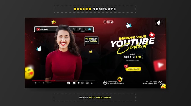 Mejorar la plantilla de banner de promoción de contenido de youtube