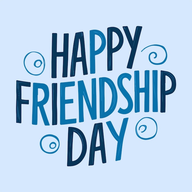 mejores amigos celebrando el día de la amistad ilustración vectorial