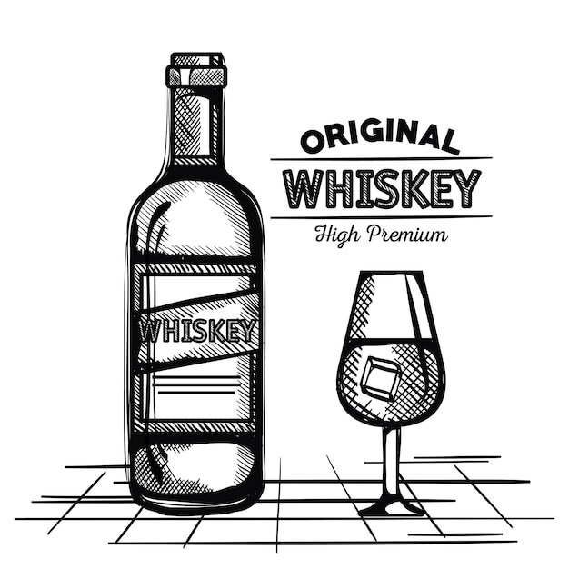 Mejores botellas de whisky y tazas extraídas