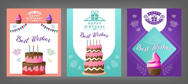 Los mejores deseos de tarjetas de cumpleaños opciones de diseño de diseño