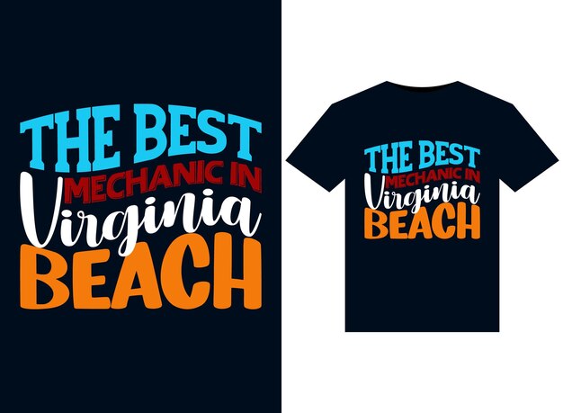 Las mejores ilustraciones de mechanic en virginia beach para el diseño de camisetas listas para imprimir