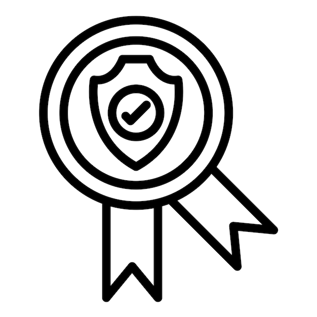 Mejores prácticas de seguridad de diseño vectorial Estilo de icono