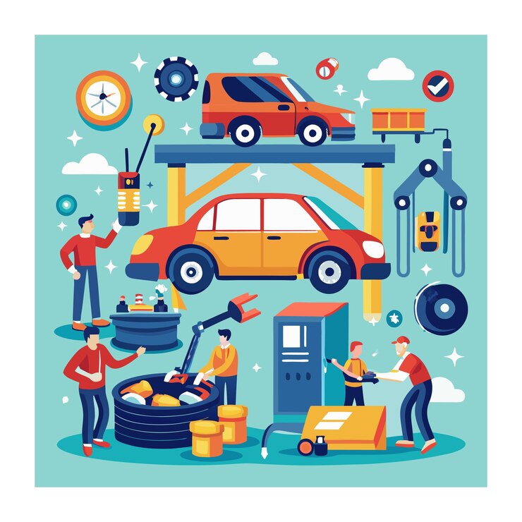 Vector las mejores soluciones para el cuidado de su coche