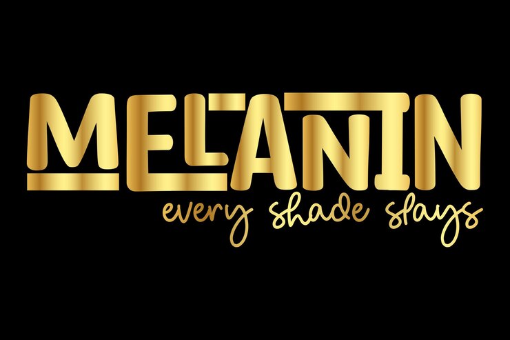 Vector la melanina mata todas las sombras