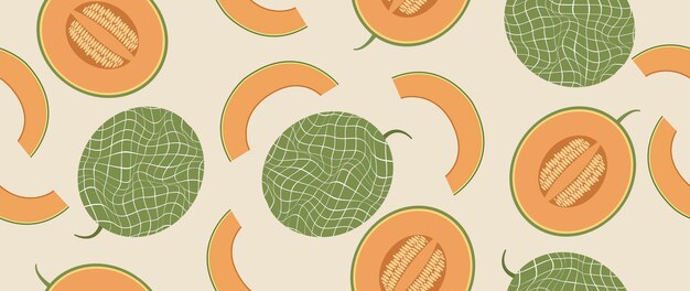 Melón sobre un fondo claro Fondo transparente para su diseño Ideal para publicidad