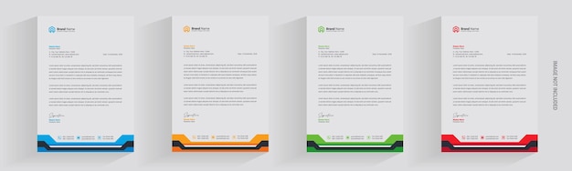 Vector membrete flyer corporativo negocio marketing a4 folleto revista plantilla diseño logotipo paquete