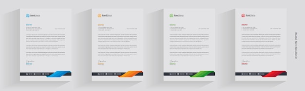 Vector membrete flyer corporativo negocio marketing a4 folleto revista plantilla diseño logotipo paquete