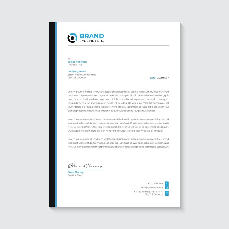 Membrete de negocios corporativos de vector libre